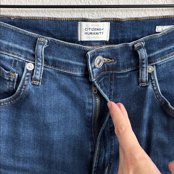 CITIZENS OF HUMANITY Lilah High Rise Dark Wash Flare Jeans size 29 - Picture 4 of 10